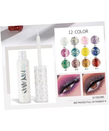 FOYTOKI 12pcs Liquid Eyeshadow Glitter Eyeliner Liquid Eyeliner Shinny Eyeliner - Buy Online on GoSupps.com