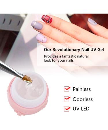 30ml Nail UV Gel Builder Art Manicure Tips Glue UV Builder Nail Art Foil Glue Gel for Broken Nails Long Lasting - Buy Online on GoSupps.com