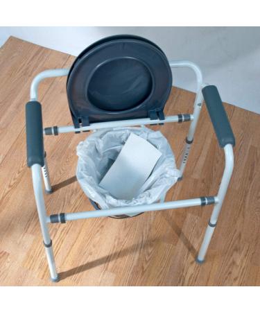 Zorbi Commode Liner Bags with Super Absorbent Pads White 12 Count - Buy Online on GoSupps.com