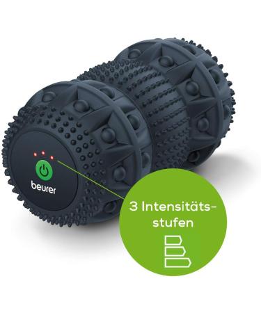Beurer MG 35 Deep Roll Massage Roller with Vibration | Trigger Point Fascia Roller - 3 Intensity Levels & Versatile Deep Tissue Massage - Buy Online on GoSupps.com