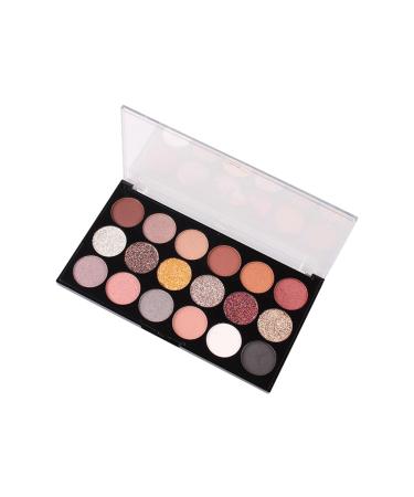 Basics Eyeshadow Palette - Matte Shimmer 18 Colors Eyeshadow for Makeup Rich Colors Waterproof and Sweatproof Warm and Bright Tones Natural Eyeshadow