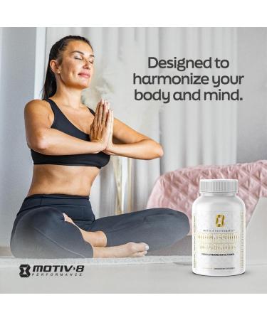 Motiv-8 Magnesium Glycinate Relaxation Sleep Support Mood Elevation 100% Vegan 500 mg (180 Veggie Capsule) - Buy Online on GoSupps.com