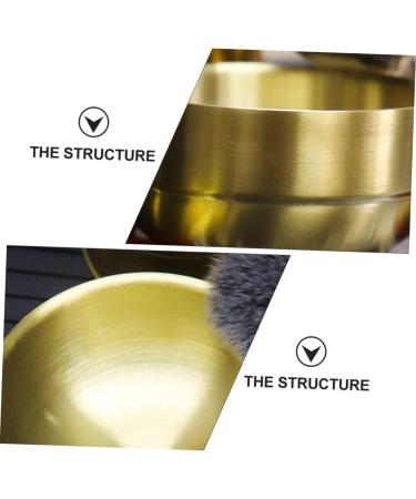 Magiclulu Foam Dishwasher Pigment Tools | Stainless Steel Stirring Bowls & Soap Containers - Best for Shaving & Beard Care - 9x9x4.9cm - Buy Online on GoSupps.com