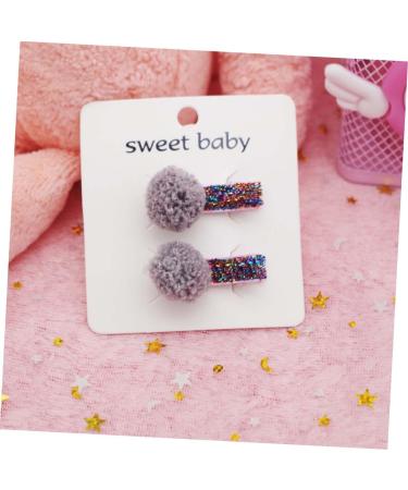 Beaupretty Pairs Princess Bow Hair Clips festival headpiece cosplay Party Barrettes Heart Headwear girl barrettes Girl Hair Pompom Girl Pompom Barrettes ball Hairpin flowers Hairball Flowers - Buy Online on GoSupps.com