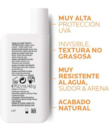La Roche Posay Anthelios SPF 50+ Shaka Tinted Fluid 50ml Sunscreen for Face & Eyes - Buy Online on GoSupps.com