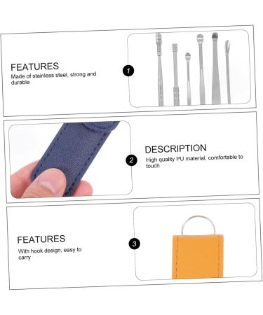 FRCOLOR 3 Sets Ear Wax Cleaning Tools - Stainless Steel Ear Picking Scraper & Spiral Accessories - Household Ear Hygiene Solutions - Buy Online on GoSupps.com