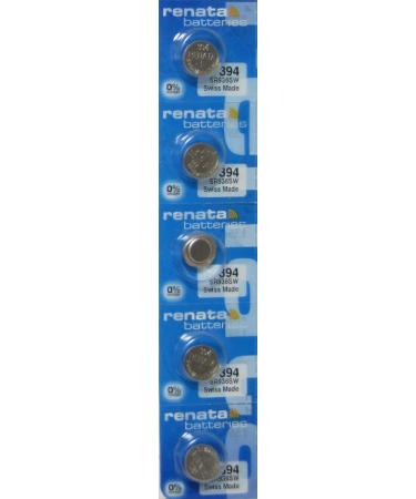 394 Watch Battery - Strip of 5 Batteries