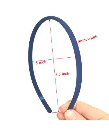 12x8mm Thin Rubber Hair Bands for Girls & Women - Durable Hair Ties with Teeth for Children & Teenagers - Buy Online on GoSupps.com