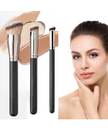 UCUNJIA 3PCS Makeup Brushes Set - Soft Synthetic Foundation & Concealer Brush for Flawless Application | International Shipping Available - Buy Online on GoSupps.com
