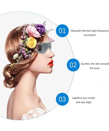 Heated Eye Mask for Dry Eyes | Portable Elastic Eye Compress | Relieve Fatigue & Eye Bags - 42 Massage - Buy Online on GoSupps.com