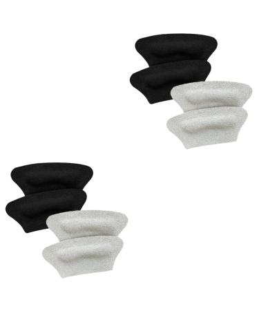 NOLITOY 4 Pairs Leather Heel Sticker Heel Inserts for Women Shoe Inserts for Women High Heel Pads Heel Cushion Pads Shoe Heel Inserts Heel Pads for High Heels Heel Grips Heel Stickers