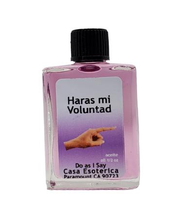 Do As I Say Oil (Haras mi Voluntad Aceite) Spiritual Anointing Oil by CASA ESOTERICA MAGICK SPACE - Commanding Spell - for Gaining Power & Control Over Others-0.5 FL OZ (12 Pack)