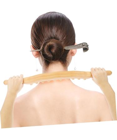 Partykindom 3-Stick Roll Rod with 20 Balls - Trigger Point Leg Massage & Gua Sha Tools for Sore Muscles - Multifunctional Wood Body Massage Stick for Fitness - Buy Online on GoSupps.com