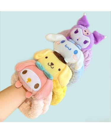 Kawaii Plush Spa Headband for Women and Girls - Blue | Cute Stretchy Headband for Washing Face, Makeup & Hair Wraps - Buy Online on GoSupps.com