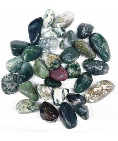 Wholesale Natural raw Moss Agate Crystals Tumbled Stone 15mm-22mm (Color : 200g) - Buy Online on GoSupps.com