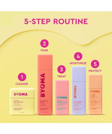 BYOMA SPF 30 Face Fluid - Ultra-Lightweight Facial Sunscreen for All Skin Tones - Luminous Glow No White Cast - SPF Moisturizer Strengthens Skin Barrier - 1.69 fl.oz - Buy Online on GoSupps.com