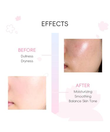 ACSUSS Cherry Blossom Skin Essence 30ml Lightweight Facial Moisturizer for Women Girls Hydrating Daily Care for Glowing Skin Pink One Size One Size Pink - Buy Online on GoSupps.com