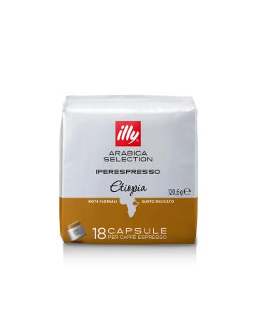 Illy 6 packs of 18 capsules Monoarabica Ethiopia Copper