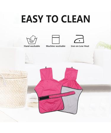 Buy Geyecete Waterproof Greyhound Rain Jacket - Reflective Windproof Coat for Whippets & Greyhounds | XXL 3XL (Back Length: 76-79cm) - Pink - Buy Online on GoSupps.com