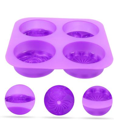 MAGICLULU 2 Pcs Handmade Soap Mold Cake Pan Purple Silica Gel Cute 3X16.6X16.6CMx2pcs - Buy Online on GoSupps.com