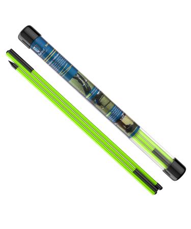 MoKo Golf Alignment Stick, 2 Set Golf Alignment Rods, 48" Collapsible Alignment Stick Golf Training Aid for Aiming, Putting, Posture Corrector, Golf Practice Sticks with Clear Tube Case Green