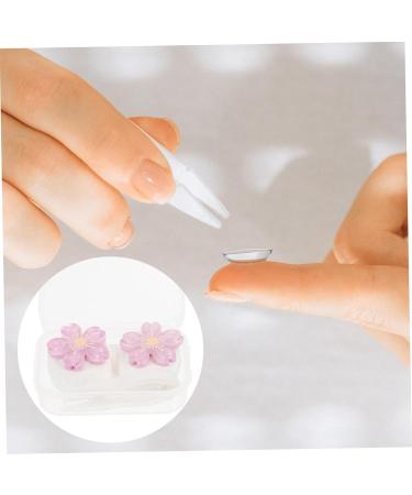 Partykindom Mini Fall Contact Lens Case - Waterproof Travel Container 3-Pack Sweet Lens Plastic Holders Violet - Ideal for International Shipping - Buy Online on GoSupps.com