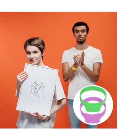 DOITOOL 2pcs Portable Mini Dispensing Bracelet Set - Green & Purple Wristband - Buy Online on GoSupps.com