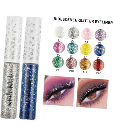 Healeved 12pcs Liquid Colorful Eyeliners Women Fashion for Shadow Accessories Eye Glitter Makeup - Buy Online on GoSupps.com
