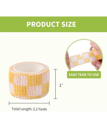 Self Adhesive Bandage Wrap - 6 Rolls Cartoon Patterns | Breathable Stretchable Non-Woven for Finger Toe Wrist | 1 x 2.19 Yard - Buy Online on GoSupps.com