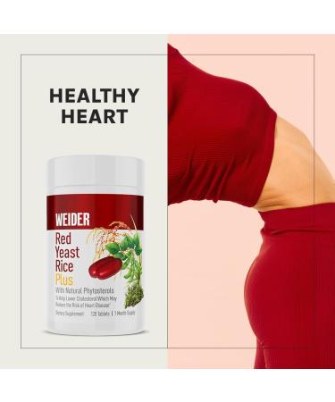 Weider Red Yeast Rice Plus 1200 mg â€“ Natural Cholesterol Support Supplement - Buy Online on GoSupps.com