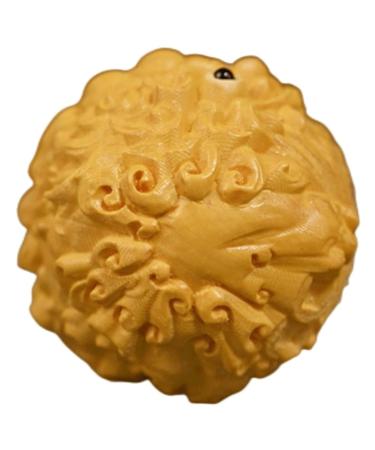 Garneck ornament Chinese feng shui decoration feng shui letter complaint kylin statue made of wood key ring with chinese coins massage boxwood handicrafts fitness