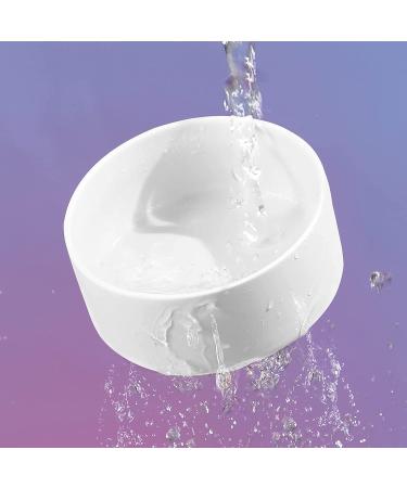 ZONEYILA 32oz Raised Ceramic Pet Bowl for Cats and Small Dogs - Elevated Cat Bowl - Dishwasher Safe - White Bowl with Black Stand - Buy Online on GoSupps.com