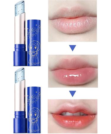 TocaFeank Blue Jelly Lip Balm Color Changing Lip Balm Blue Moisturizing Jelly Lip Balm Longlasting lip care tool for daily life parties work dating Temperature change + Colorless C - Buy Online on GoSupps.com