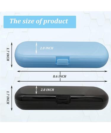 Hovesty Portable Electric Toothbrush Travel Case for Oral-B Pro - 2 Pcs, Blue and Black - Buy Online on GoSupps.com