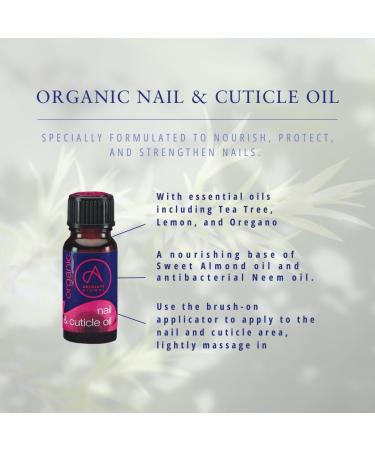 Absolute Aromas Organic Nail & Cuticle Oil 10ml - Premium Quality Oil to Nourish Strengthen and Protect - Buy Online on GoSupps.com