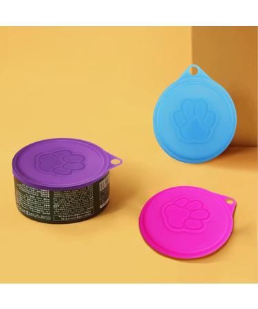 XNIVUIS 8 Pcs Pet Food Can Plastic Lids Caps Can Covers Pet Can Lids Pet Food Can Cover Tin Can Lids Cat Dog Food Toppers for Tins Universal Dog Cat Puppy Can Covers (Yellow Blue Purple Pink) - Buy Online on GoSupps.com