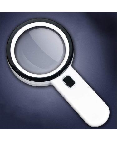 High-Power Optical Handheld Magnifier with LED Lights 30 Times 100MM HD Children's Elderly Reading Identification Made in China - Buy Online on GoSupps.com