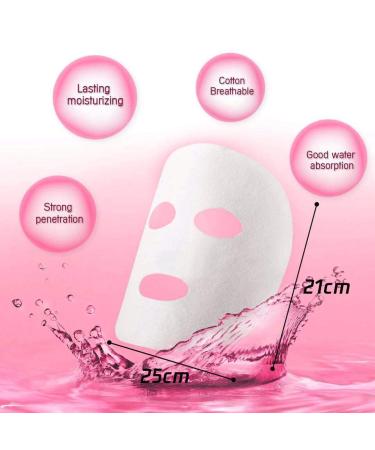 100pcs Compressed Face Mask - DIY Disposable Cotton Masks for Skin Care | Natural Beauty Solution - Buy Online on GoSupps.com