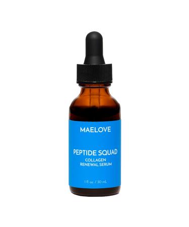 MAELOVE Peptide Squad Collagen Renewal Serum Anti-Aging Serum for Face with Copper Peptides Argireline and Matrixyl 3000 Hydrating Peptide Serum for Wrinkles Fine Lines and Skin Elasticity