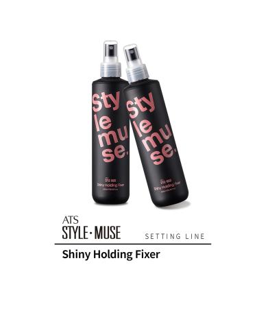 ATS Stylemuse Shiny Holding Fixer Volumizing Maximum Hold Shiny Finish and Fast Drying Non-Aerosol Spray 8.45 fl.oz. 250ml For All Hair - Buy Online on GoSupps.com