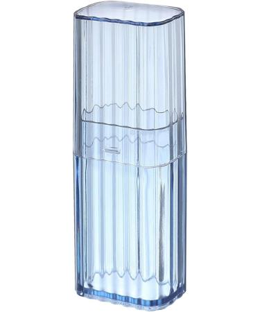 Joberio Cotton Swab Holder with Lid - Chic Mini Storage Case for Dental Packs & Toothpicks - Travel Canister in Blue - Buy Online on GoSupps.com