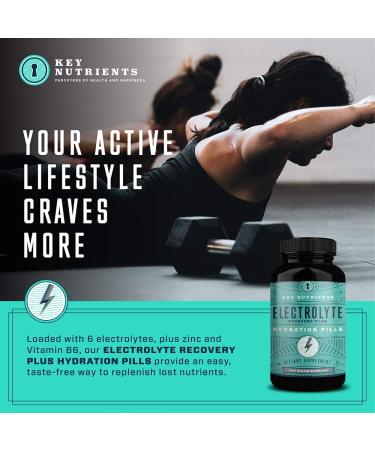 Electrolyte Salt Tablets - 200 Capsules for Rehydration, Exercise, and Sports Recovery - Gluten-Free Sodium, Potassium, Magnesium Supplement - Buy Online on GoSupps.com