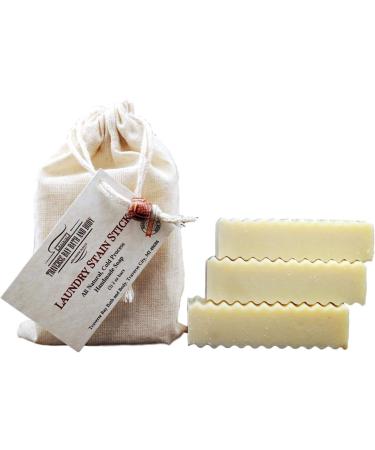 Traverse Bay Natural Stain Remover Sticks - Eco-Friendly 3-Pack Essential Oils Tough Stain Removal Safe for Baby Handmade in USA - Buy Online on GoSupps.com