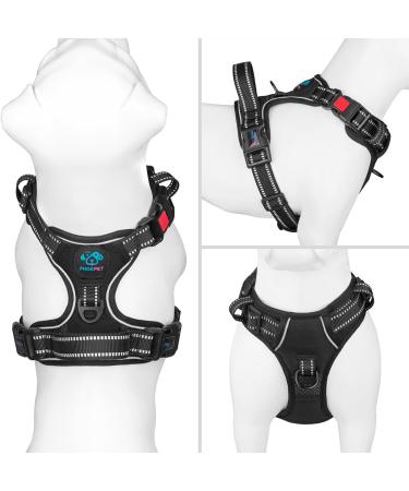 Buy Phoepet Dog Harvest Vest for Small Dogs - Reflective Adjustable No-Pull Design XL Black - Buy Online on GoSupps.com