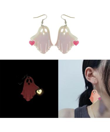 Feyley Acrylic Halloween Spectre Earrings | Rainbow Glow Party Jewelry for Women & Girls - Buy Online on GoSupps.com