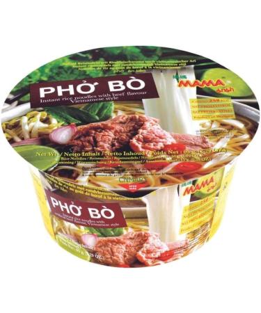MAMA Instant Rice Noodle Vietnamese Style Pho Ga Vermicelli Bowl Beef Flavours 65g (Pack of 6) by CNMART - Buy Online on GoSupps.com