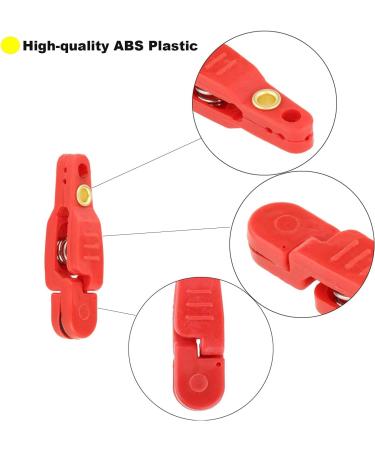 Downrigger Release Clip Set - 6 Heavy Tension Power Grip & 12 Pack Red Fishing Clips for Offshore Fishing Planer Boards & Kites - Buy Online on GoSupps.com