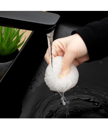 Intirilife Konjac sponge in white - 6.5 cm diameter - 4.5 cm height - Facial cleansing for impure sensitive combination skin Facial sponge exfoliation - Buy Online on GoSupps.com