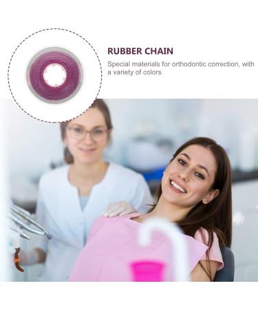 Faruta Colorful Orthodontic Elastic Chain - Violet Tooth Power Chains & Rubber Coil for Braces - Buy Online on GoSupps.com