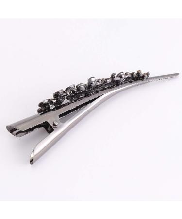 Minkissy Metal Hair Clips Metal Hair Clips 1Pc Large Alligator Hair Clips Rhinestone Duckbill Clips Crocodile Barrettes for Styling Hairdressing (Grey) Duckbill Hair Clips Duckbill Hair Clips - Buy Online on GoSupps.com